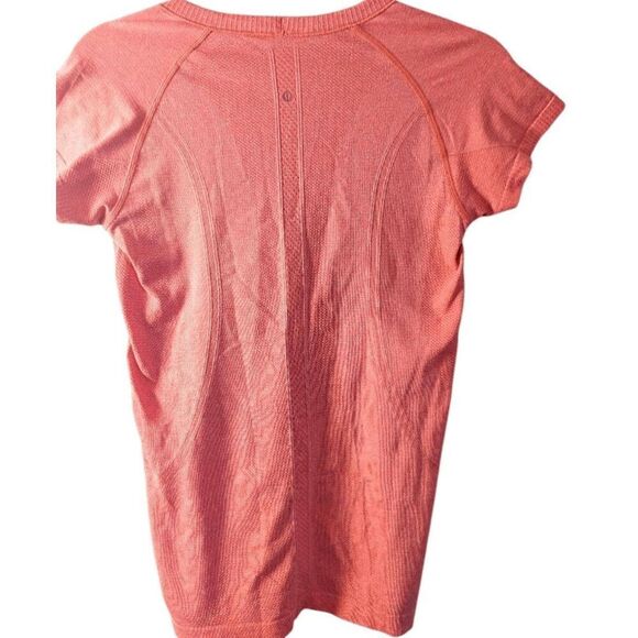 LULULEMON ATHLETICA Swiftly Tech Short Sleeve Scoop in Heathered Alarming Size 8 - Picture 6 of 6